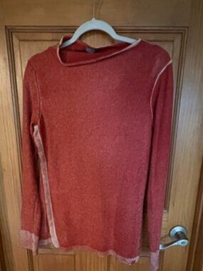 Soleil asymmetrical neckline cashmere sweater